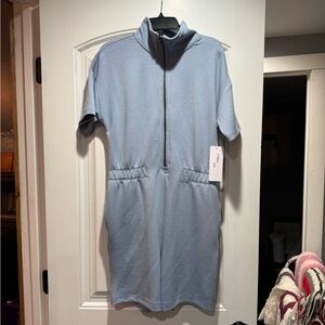 Yogalicious Scuba Sarah Romper in Rain Washed